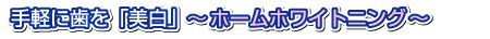 ��y�Ɏ�������z�[���z���C�g�j���O